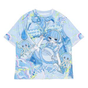 ACDC RAG - Cyber Jellyfish Anime Oversized Tee